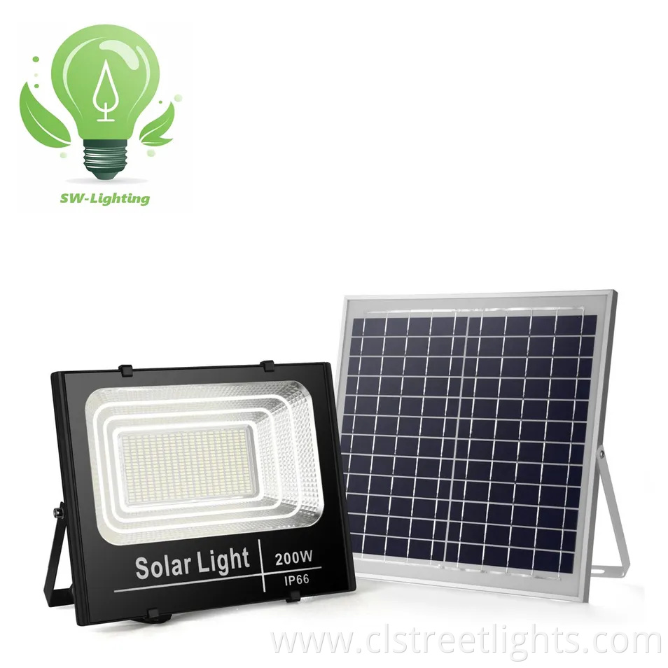 All in One Solar LED Flood Lamp IP66 Waterproof Outdoor Solar LED Flood Light with SMD High Brightness 40W 60W 100W 200W 300W 400W